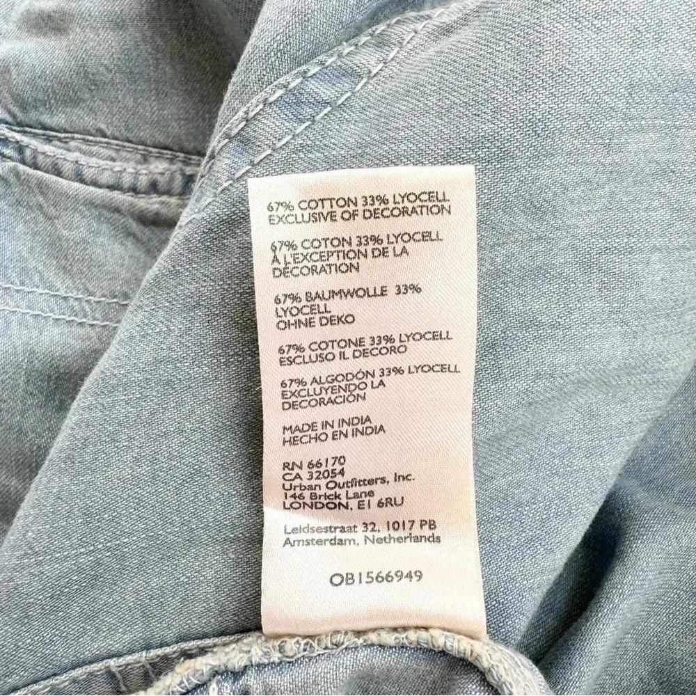 NWT Free People South Bay Wide-Leg Drawstring Jeans Blue XL - Picture 12 of 17